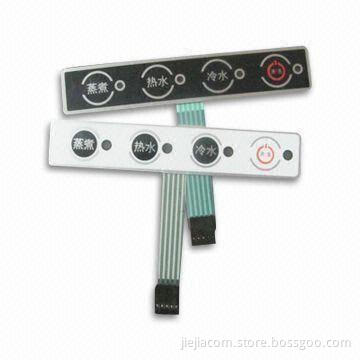 Switches with Waterproof Membrane Built-in LED Devices for Water, 0.4 to 1.0mm Thickness